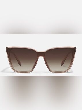 Quay Oversized Square Confidential Sunglasses in Smoke Doe Brown NWT✨